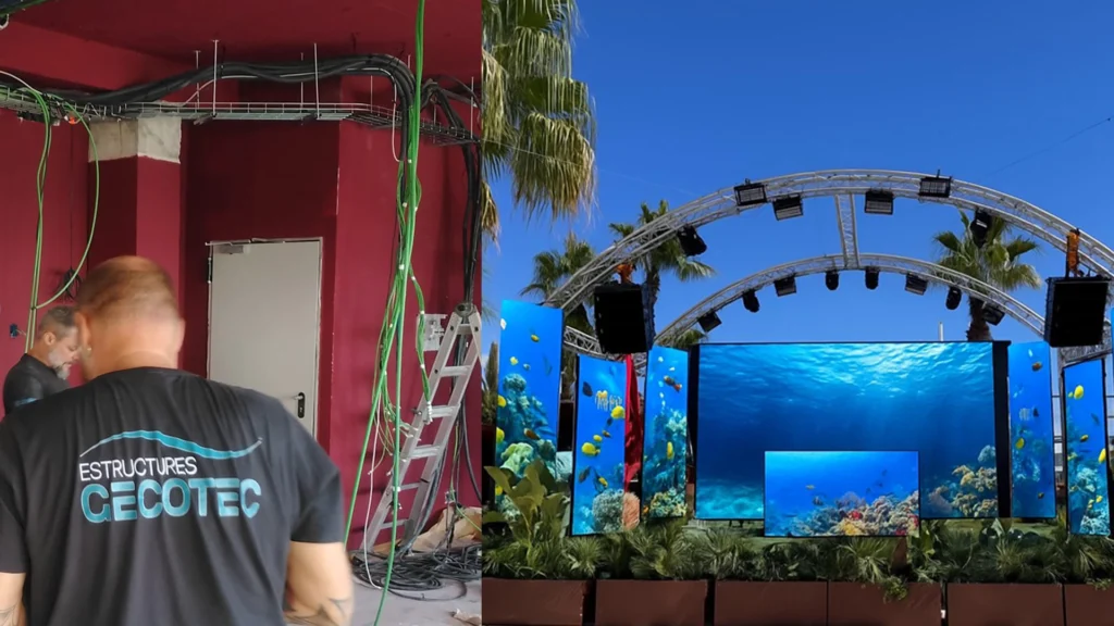 Reforma de la instal·lació elèctrica a l'espai d'hostaleria Sea Club.